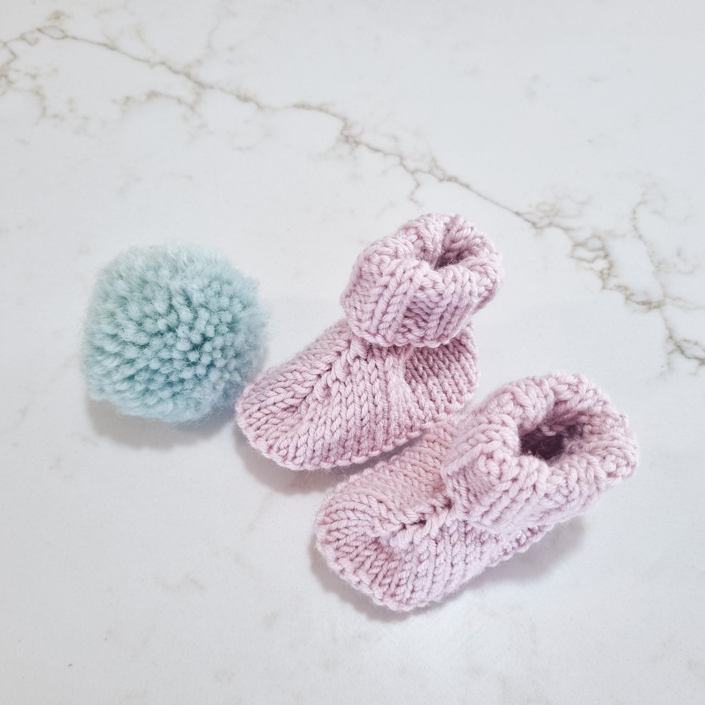 Raya booties NB Merino Dusky Pink