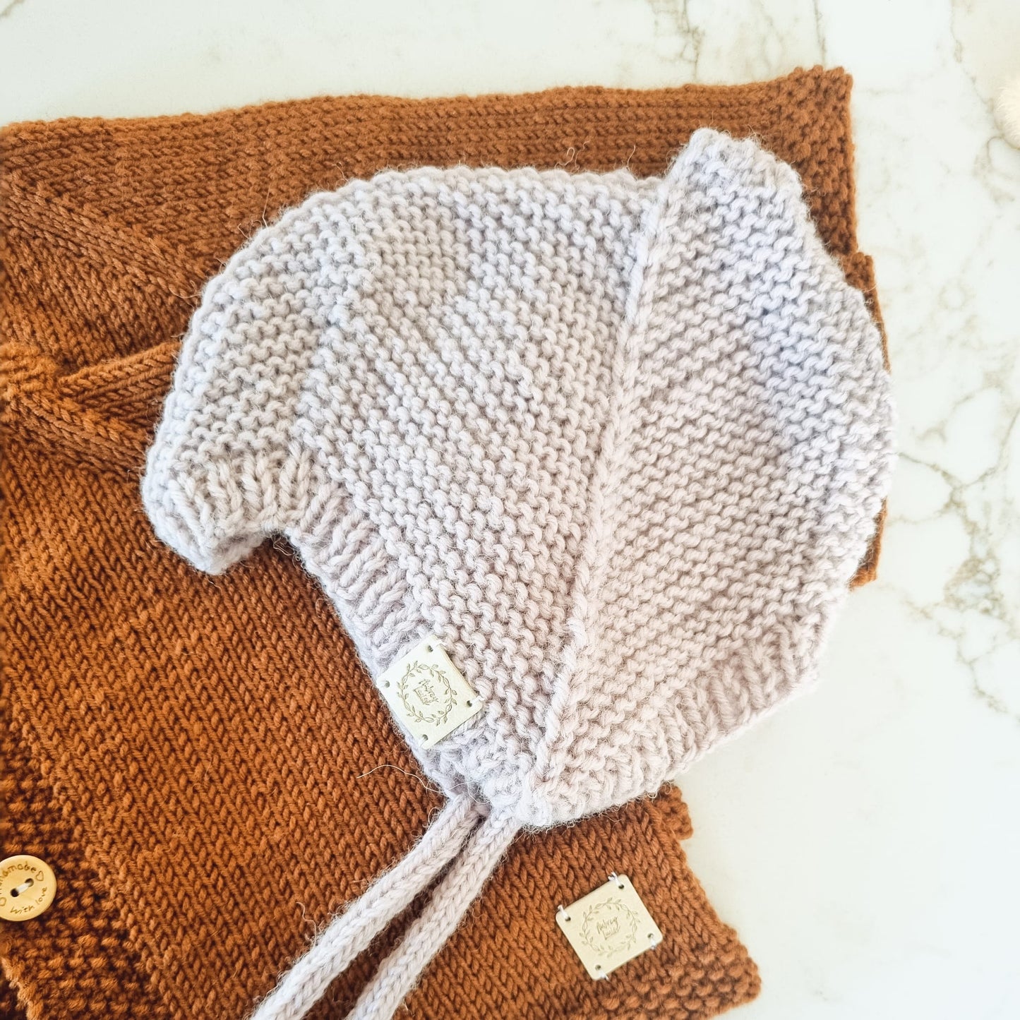Helmet 6 months Wool Smoky Pink
