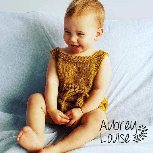 Aubrey Louise Rompers 0-3 months Bib Romper