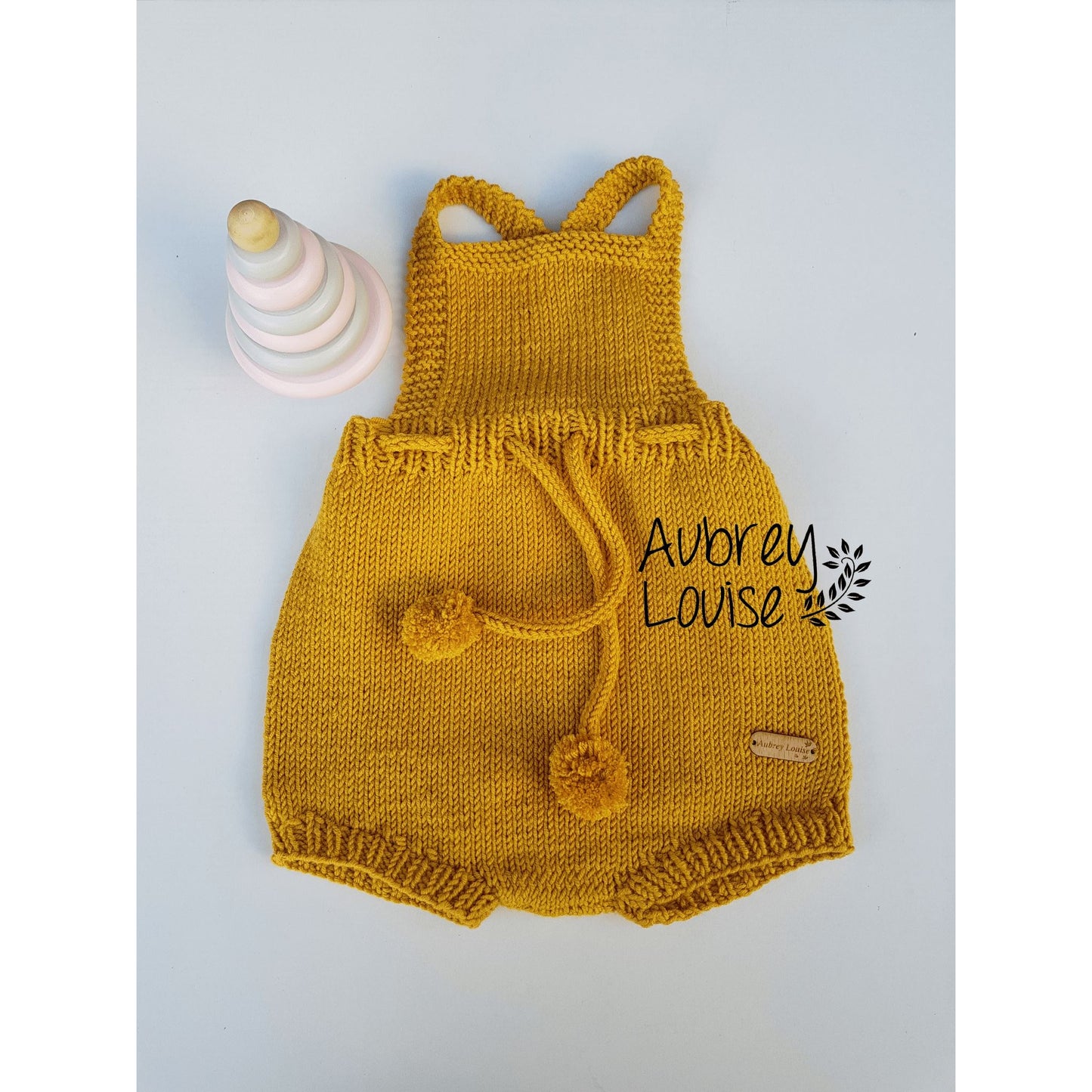Aubrey Louise Rompers 0-3 months Bib Romper