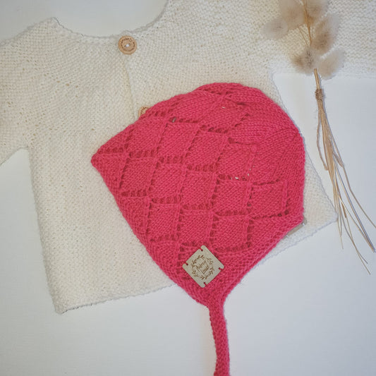 Bonnet 3-6 months Merino Hat - In Stock Aubrey Louise