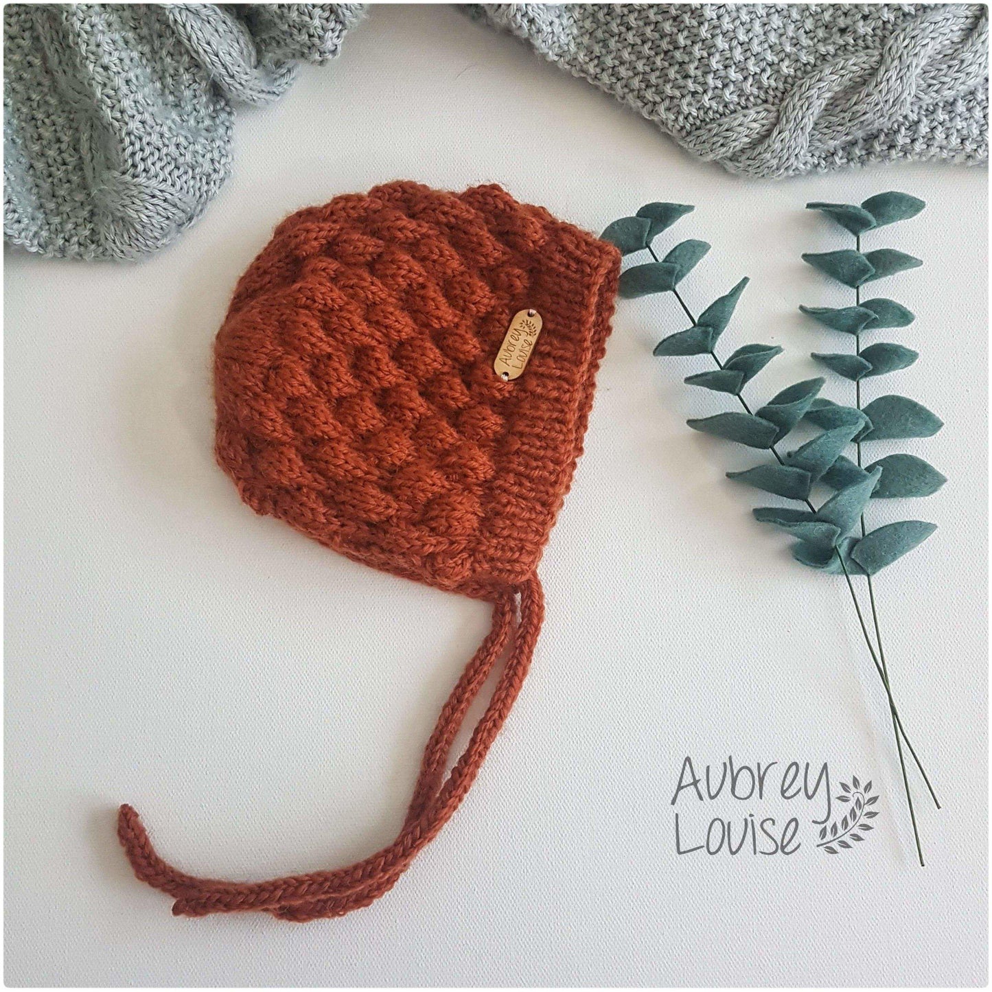 Aubrey Louise Hats/Bonnets 0-3 months Bubble Bonnet