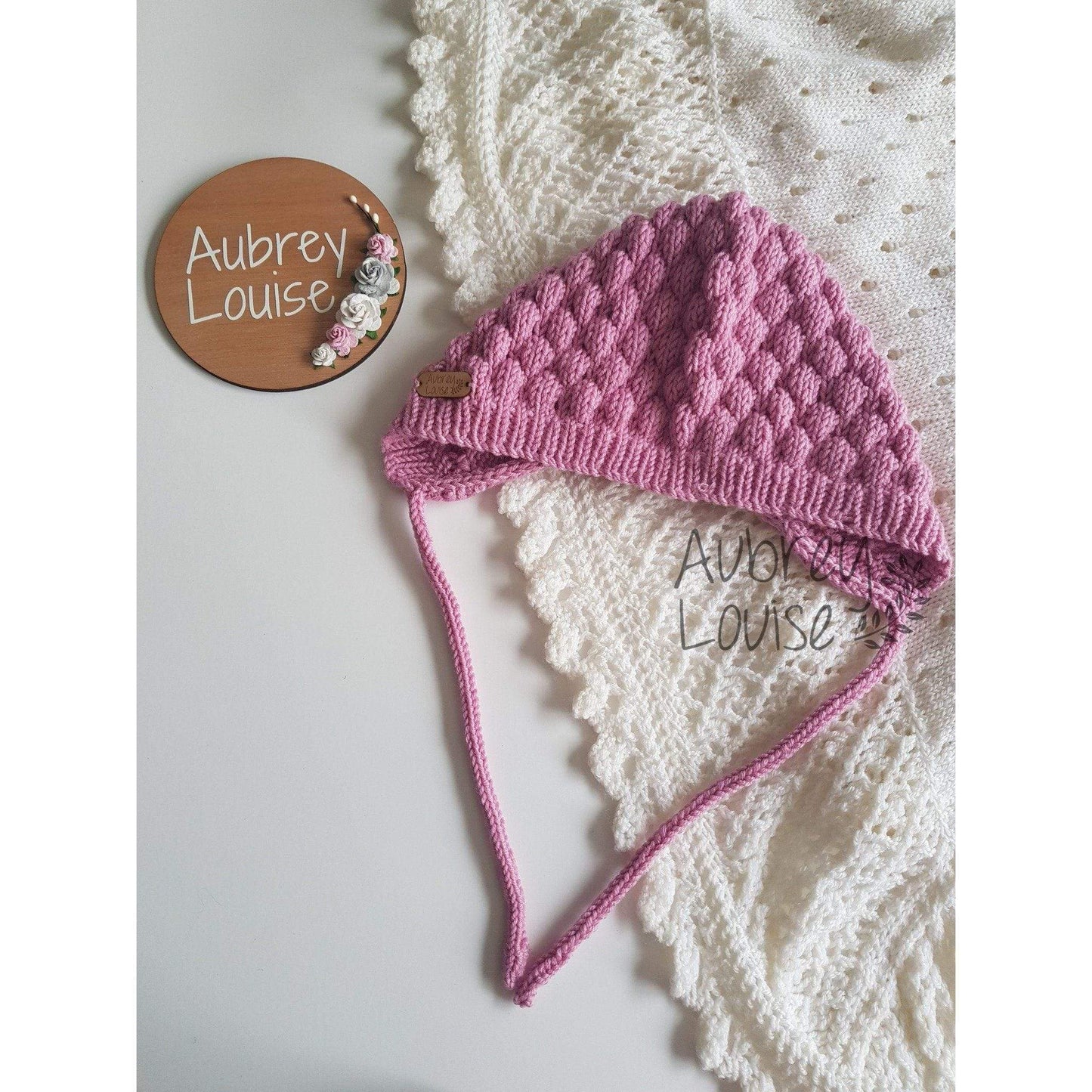 Aubrey Louise Hats/Bonnets 0-3 months Bubble Bonnet