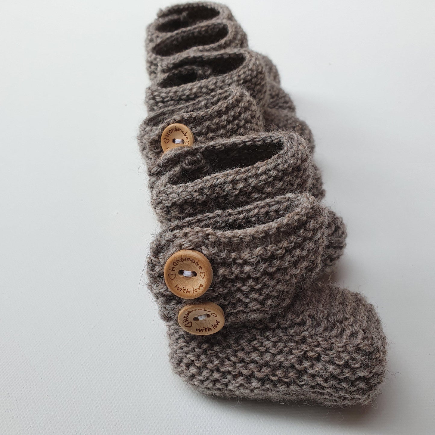 Button booties Booties/Socks/Mittens Aubrey Louise
