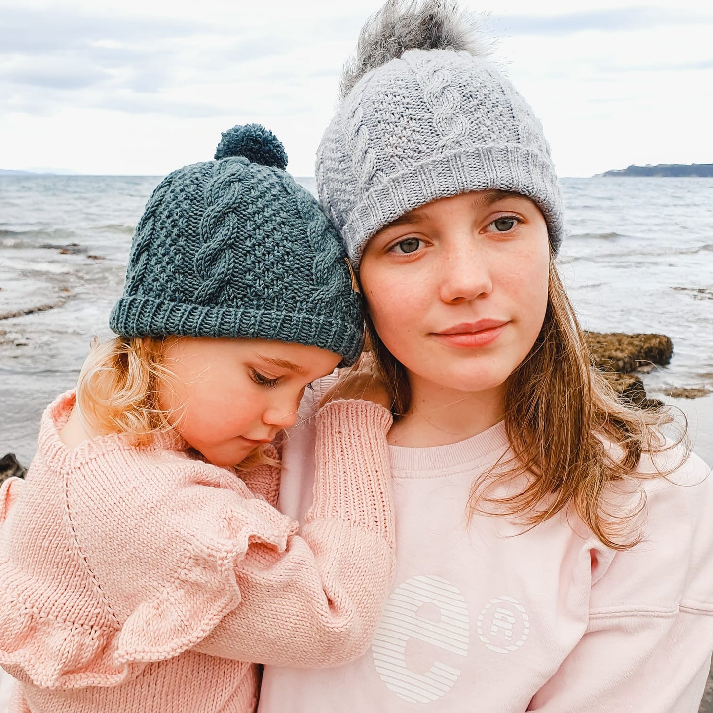 Cable Beanie Hat - Pompom Aubrey Louise