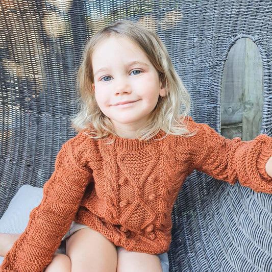 Cable Sweater Top Aubrey Louise