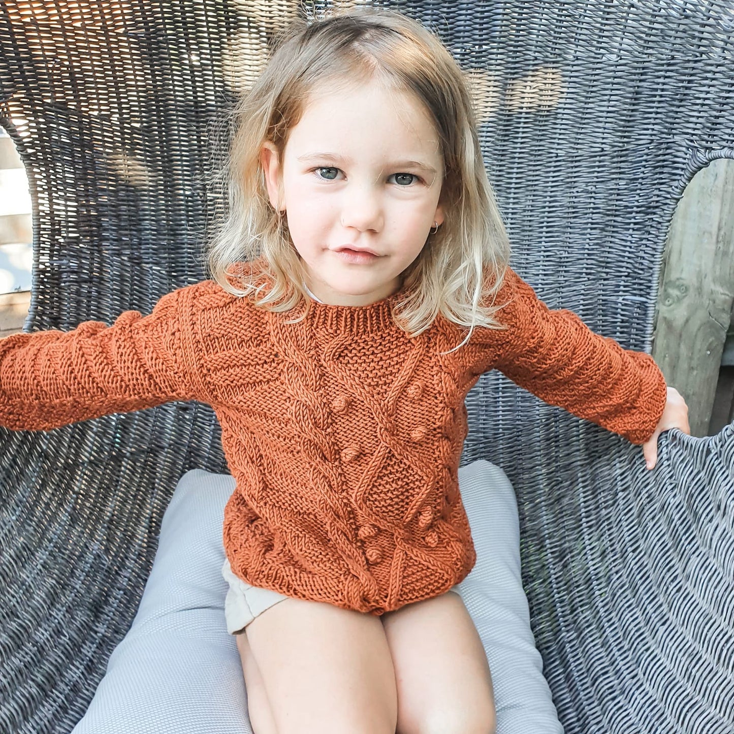 Cable Sweater Top Aubrey Louise
