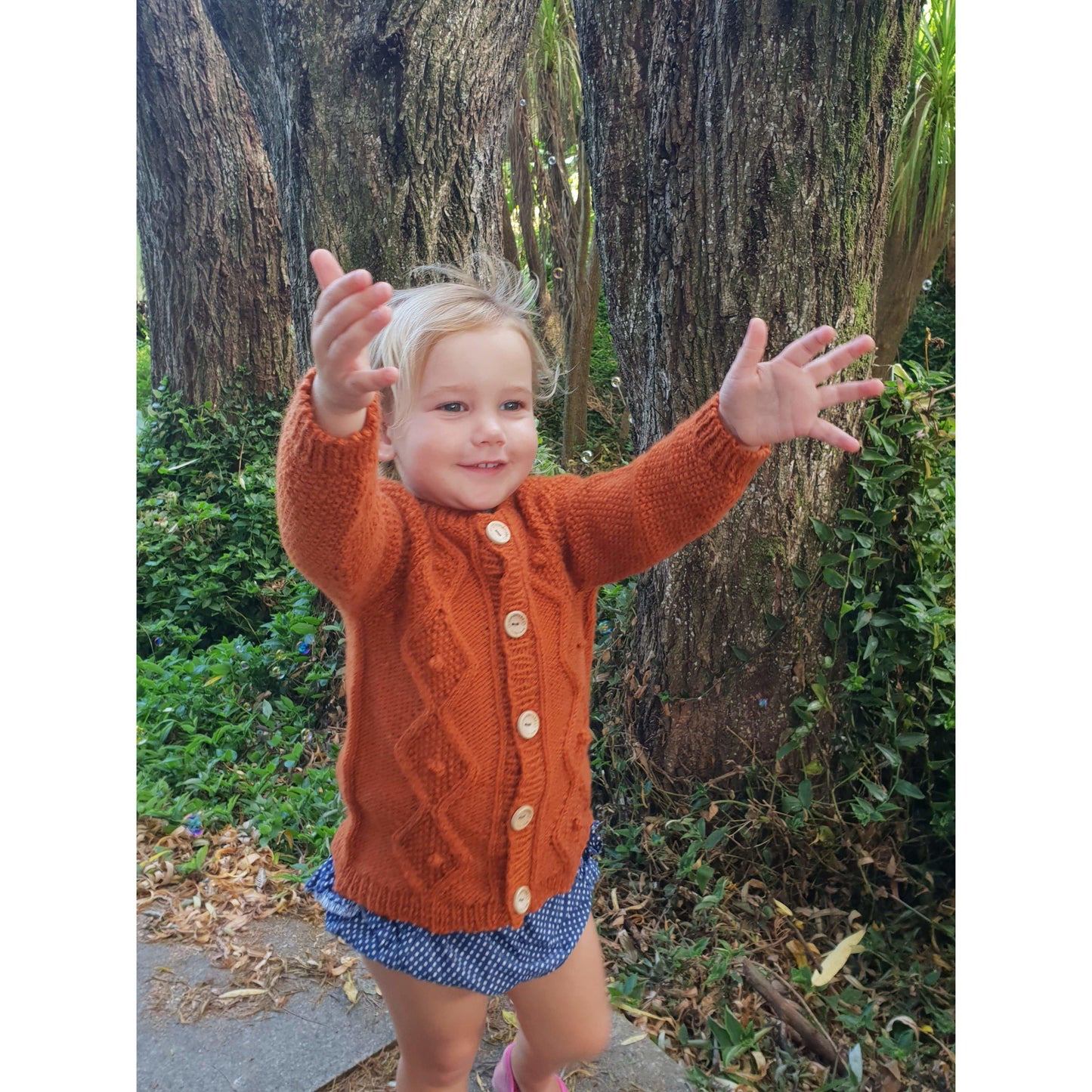Aubrey Louise Tops 0-3 months Diamond Cardigan