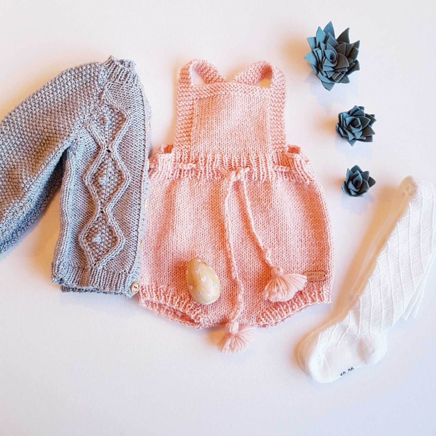Aubrey Louise Tops 0-3 months Diamond Cardigan