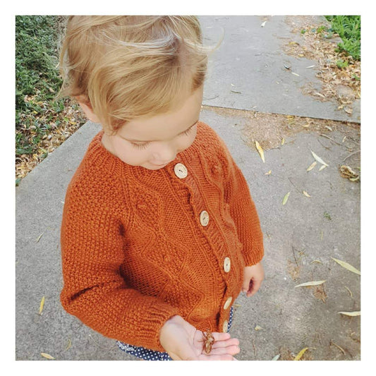 Aubrey Louise Tops 0-3 months Diamond Cardigan