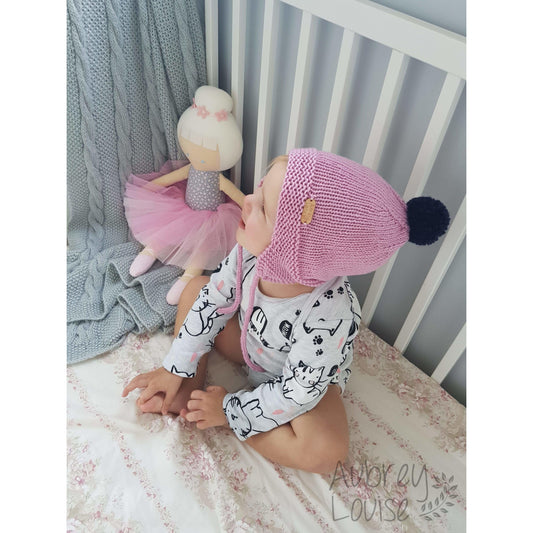 Aubrey Louise Hats/Bonnets 0-3 months Earflap hat