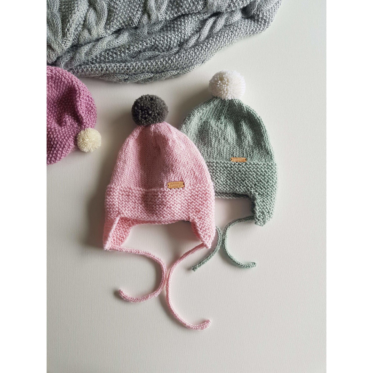 Aubrey Louise Hats/Bonnets 0-3 months Earflap hat