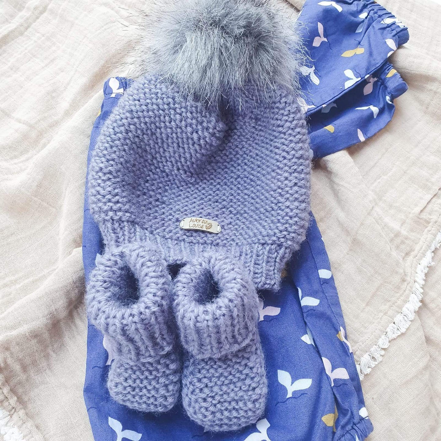 Garter booties Booties/Socks/Mittens Aubrey Louise