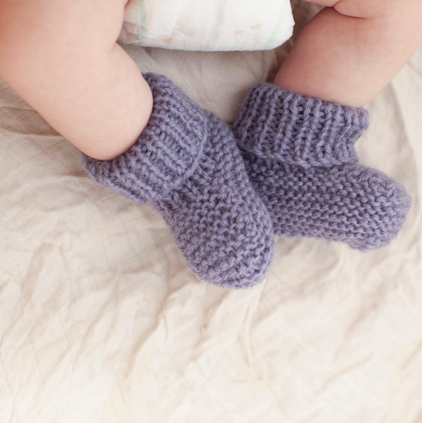 Garter booties Booties/Socks/Mittens Aubrey Louise
