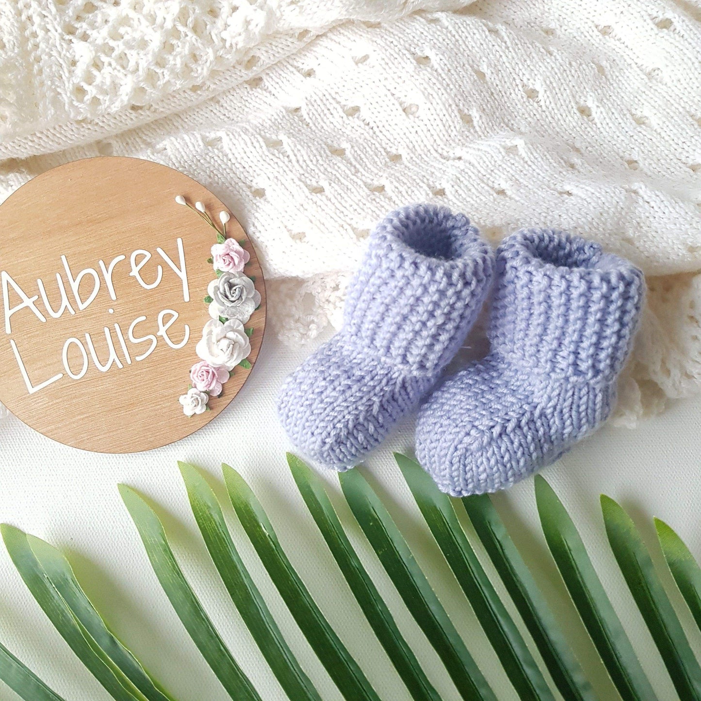 Aubrey Louise booties 0-3 months Mika Booties