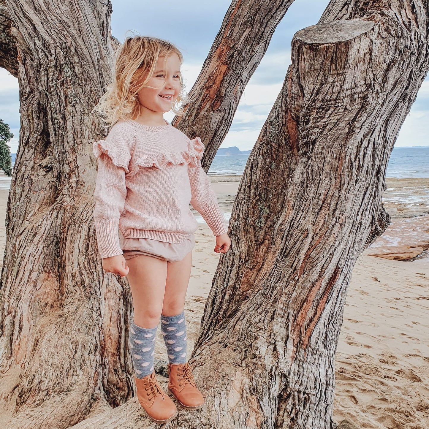 Ruffle Sweater Top Aubrey Louise
