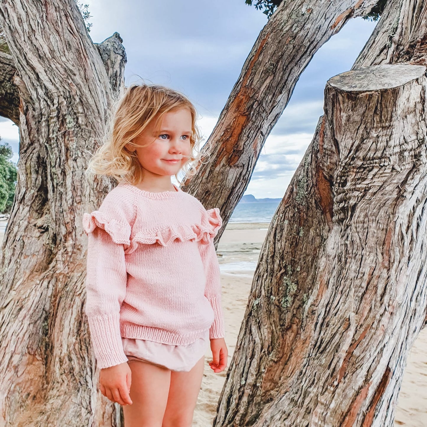 Ruffle Sweater Top Aubrey Louise