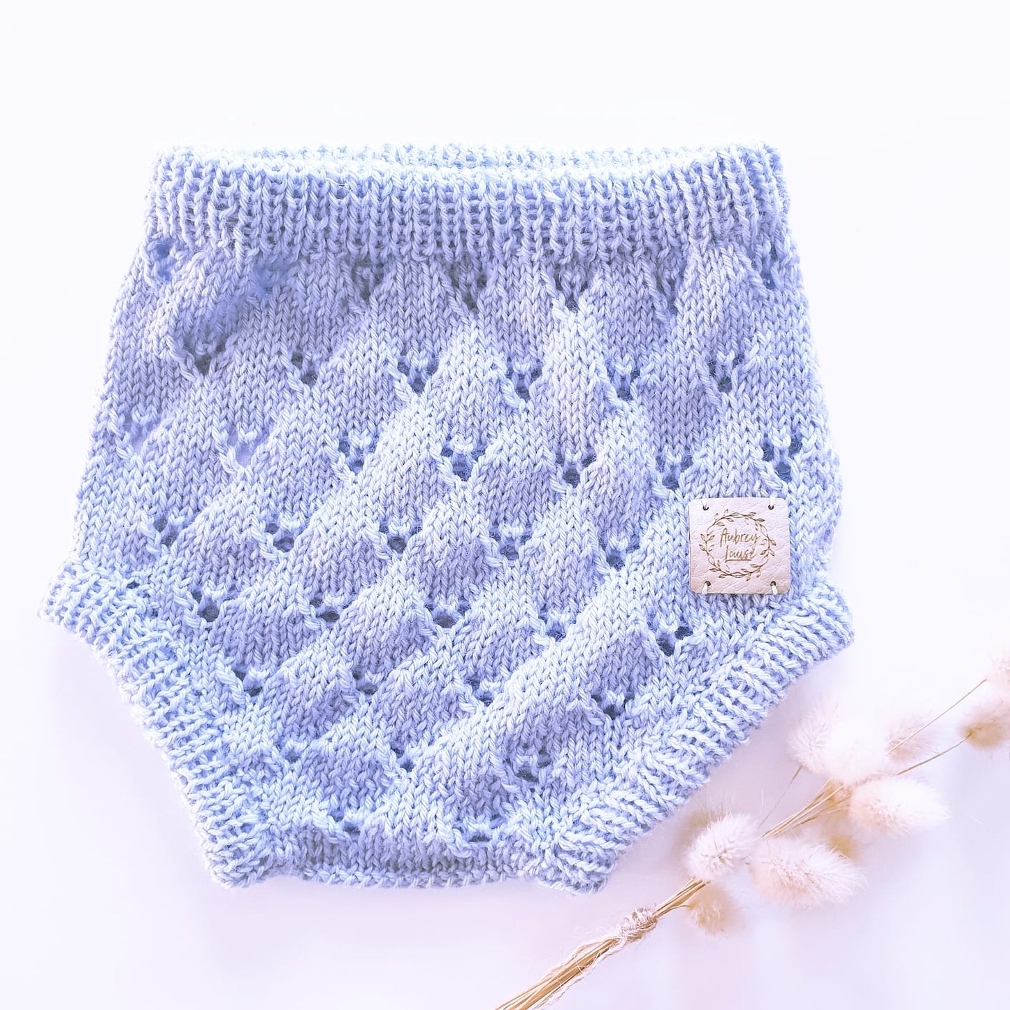 Starling Bloomers NB blue merino Pants - In Stock Aubrey Louise
