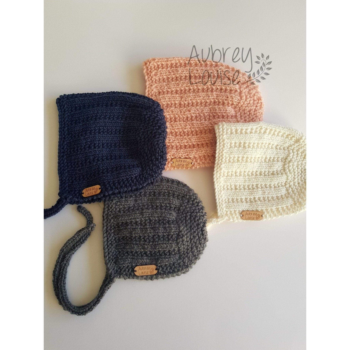 Aubrey Louise Hats/Bonnets 0-3 months Terry's Bonnet