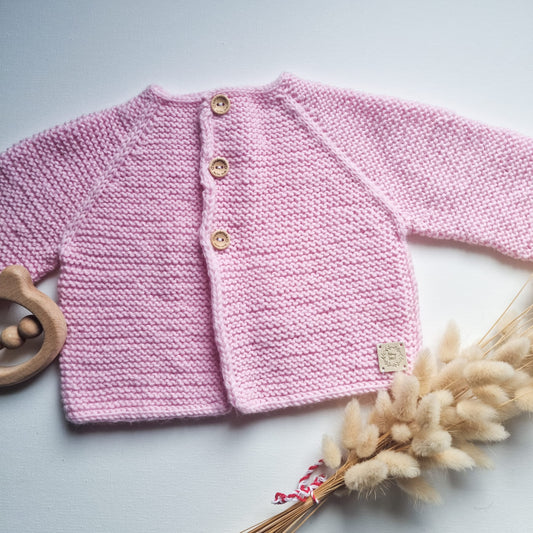 Cedarwood Jacket 6 Months Wool Pink
