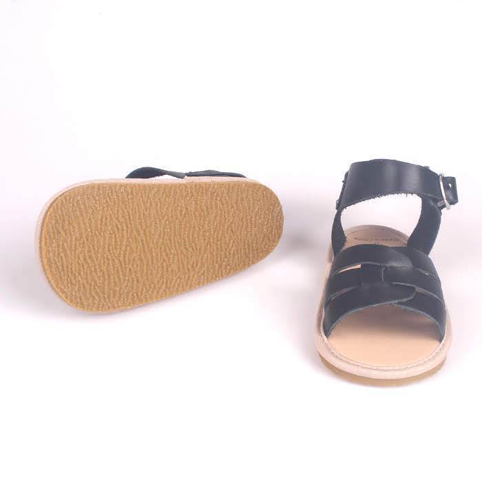 Aubrey Louise Shoes 5 / Black / White Naya Sandals